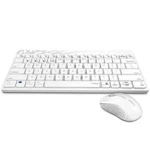 Rapoo 8000M White Wireless Keyboard & Mouse Combo