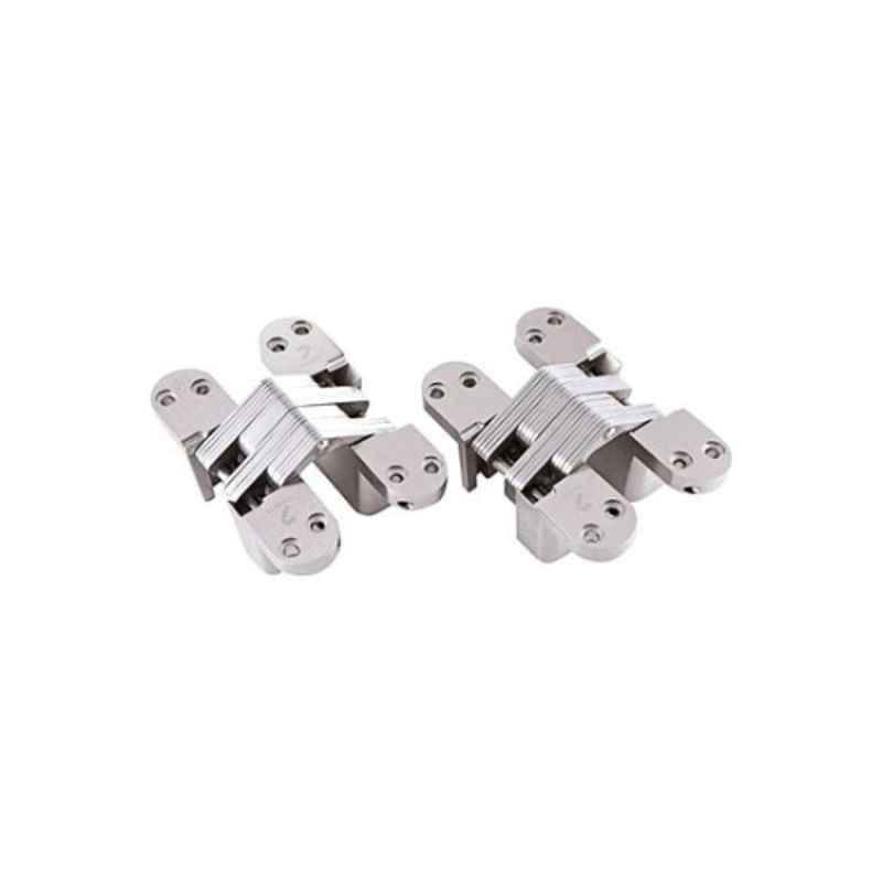 Dorfit 70x16mm Silver Concealed Invisible Door Hinge, DTCH005 (Pack of 2)