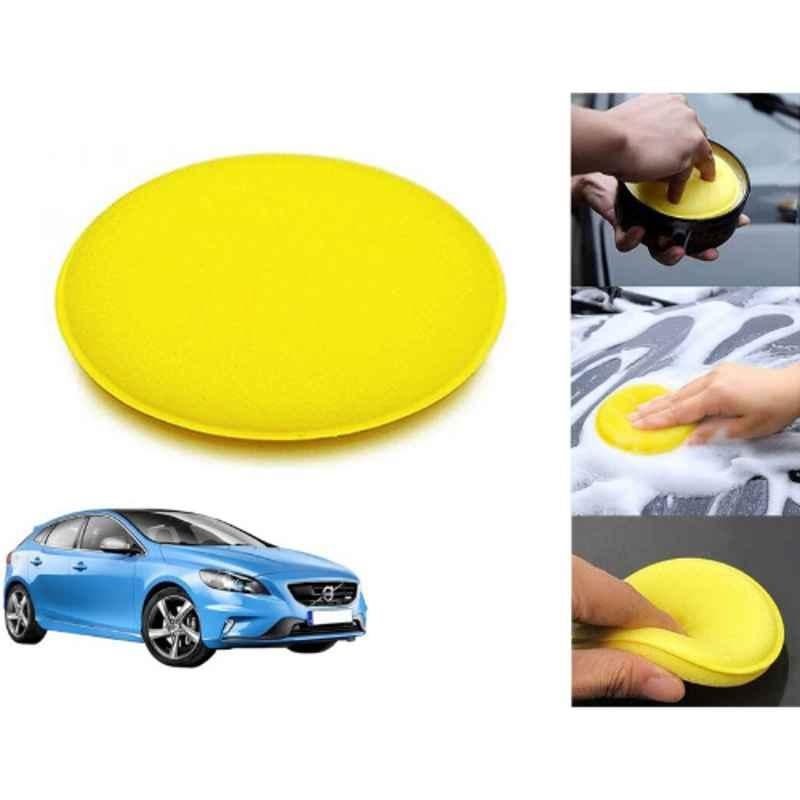 Auto Pearl Polyurethane Beige Washing & Waxing Polish Foam Sponge for VolvoV40