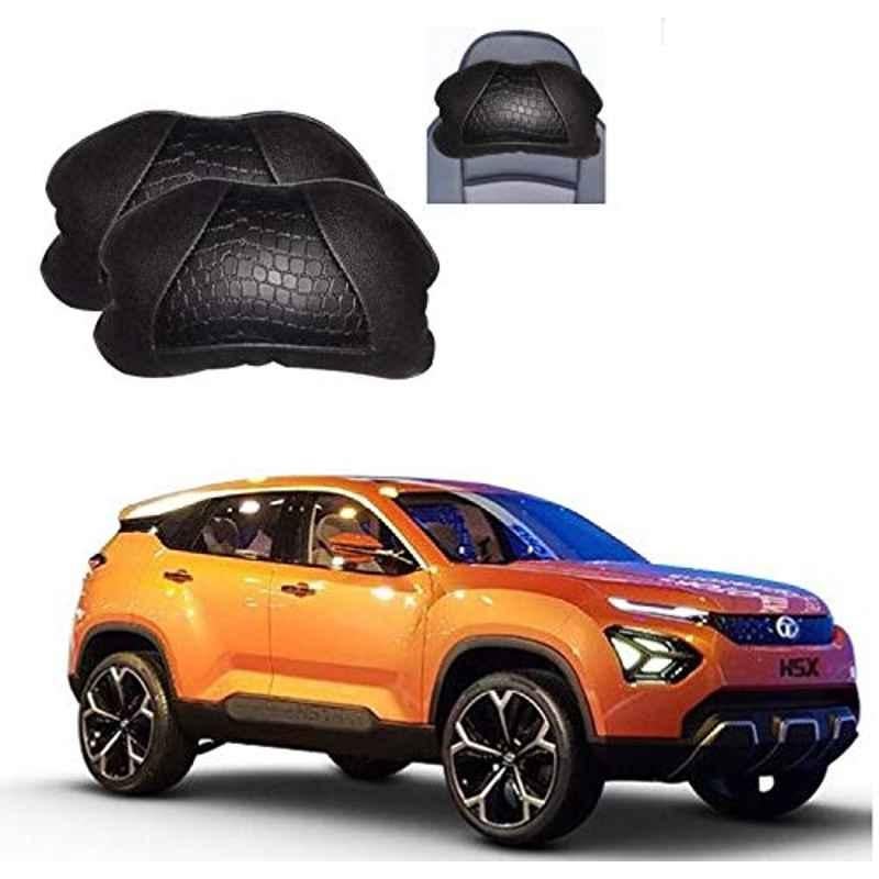 Kozdiko 2 Pcs Black Neck Rest Cushion Pillow Set for Tata Harrier H5X