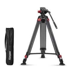 Simpex DV 7500 Platinum Heavy Duty Tripod with Professional Pan Head & Quick Release Plate