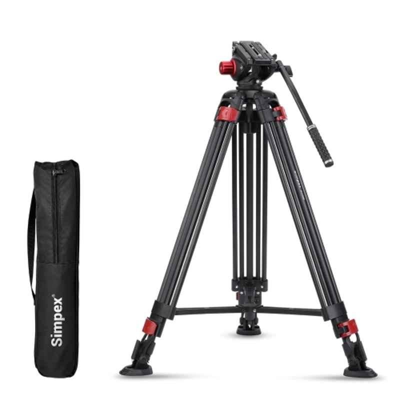 Simpex DV 7500 Platinum Heavy Duty Tripod with Professional Pan Head & Quick Release Plate