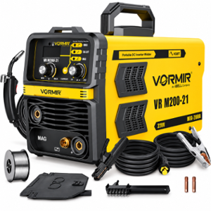 Vormir 200A Inverter MMA/MAG & TIG Welding Machine with Hot Start, Anti-Stick Functions, VR M200-21