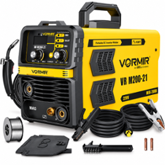 Vormir 200A Inverter MMA/MAG & TIG Welding Machine with Hot Start, Anti-Stick Functions, VR M200-21