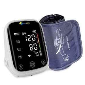 Firstmed Black & White Automatic Digital Talking Blood Pressure Monitor with Large Touch Screen & C-Type USB, FM-03