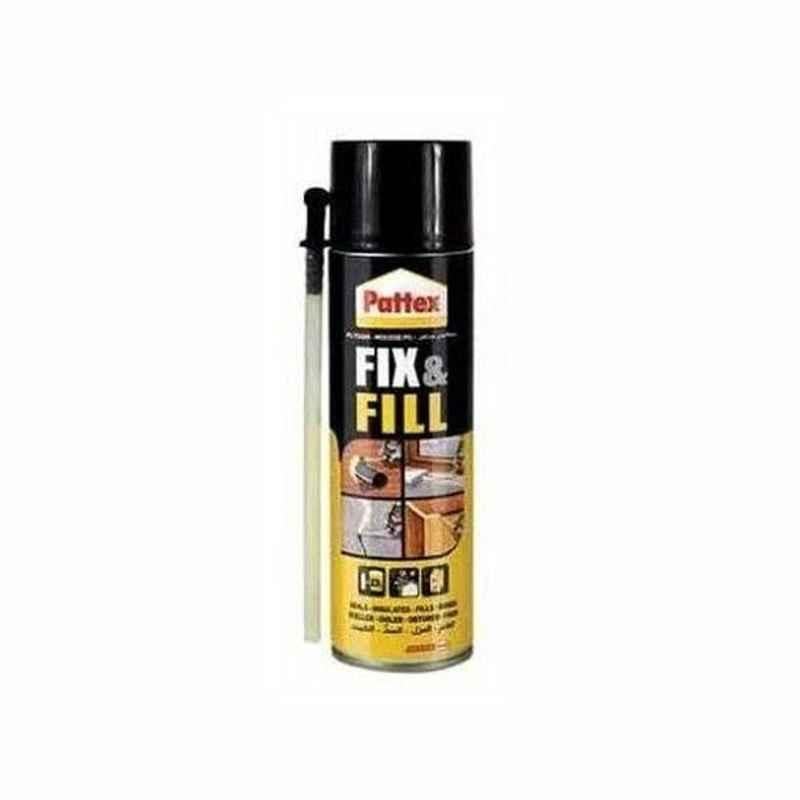 Pattex Fix and Fill PU Foam, 1555588, 750ml, Dark Brown, 12 Pcs/Pack