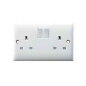 RR 13A Twin Outlet Switched Socket, W3002