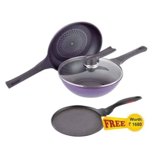 Premier Nonstick Tawa with Induction Bottom -28cm - Diamond