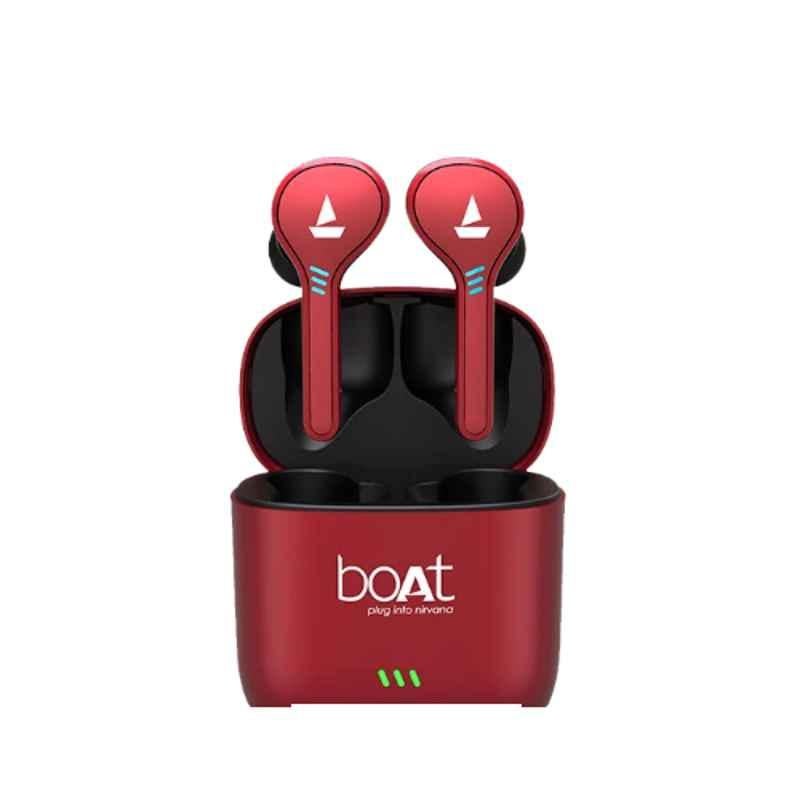 Buy boAt Airdopes 433 Twin Wireless Indian Red Ear Buds with Case