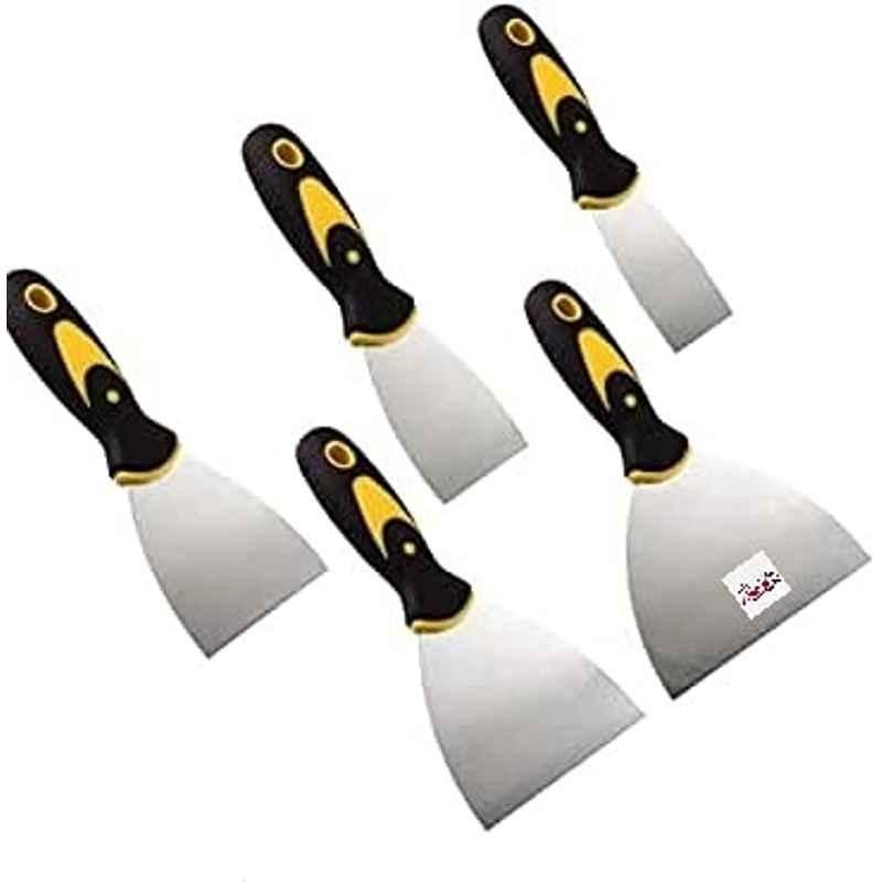 Abbasali 5 Pcs SS Blade Drywall Taping Knife & Scrapper Set