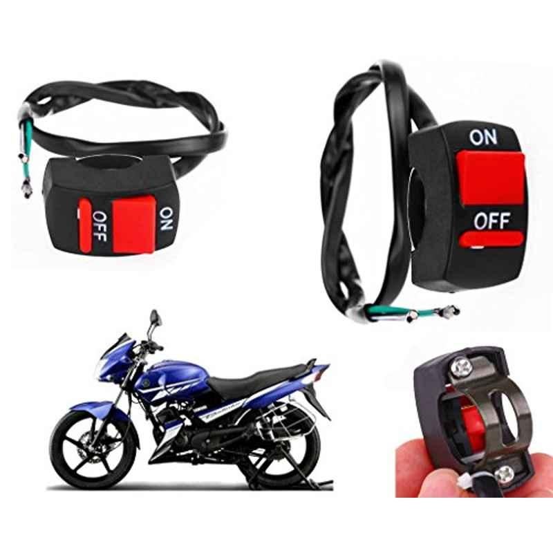 Auto Pearl 7/8 inch 12V Bike Fog Light Handle Bar Switch for Yamaha Gladiator