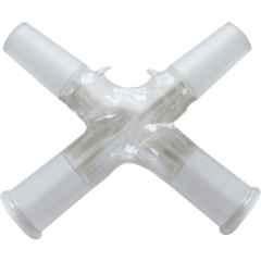ABGIL B-34 Borosilicate 3.3 Glass Four Way Connecting Adapter, ABG232