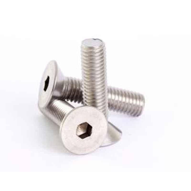 World Fasteners  Stainless Steel Allen CSK Cap Screw (Dia 1/2 inch, Length 3.1/2 inch)