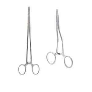 Forgesy 6 inch Stainless Steel Straight & Curved Needle Holder, X120