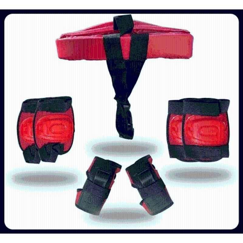 STYRKR Plastic & EVA Foam Red Multi Sport Gear for Kids Teens Small (5-9yrs) 1256 Skating KitKIT-1001