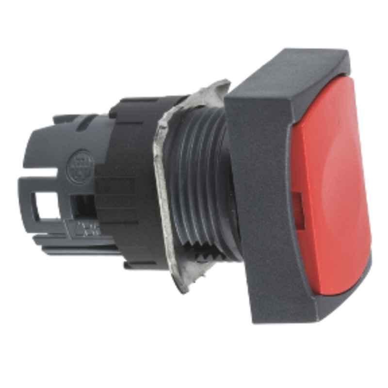 Schneider 16mm Red Head Flush Rectangular Spring Return Push Button, ZB6DA4