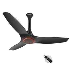 Longway Glideon 28W ABS Black Wood BLDC Anti Dust Decorative Ceiling Fan with Remote Control, Sweep: 1200mm
