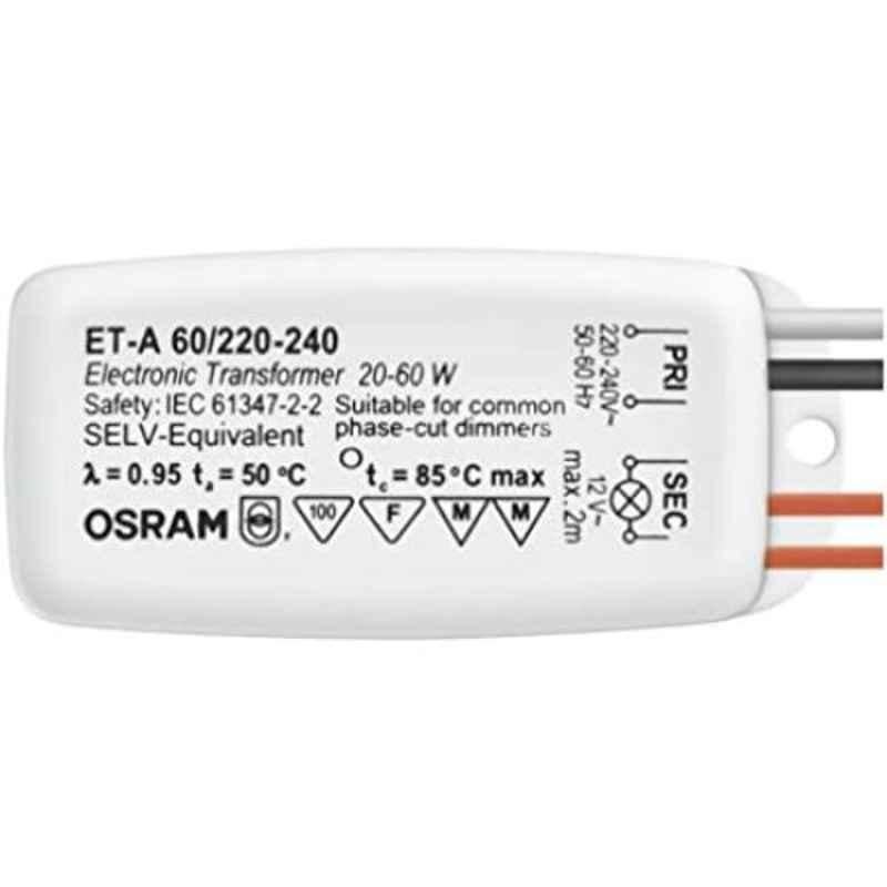 Osram 60W 12V Electronic Transformer for Halogen Lamps, ET-A 60/220-240