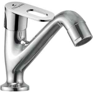 Cliquin Desire Venna Cut Brass Chrome Silver Deck Mounted Pillar Cock Faucet