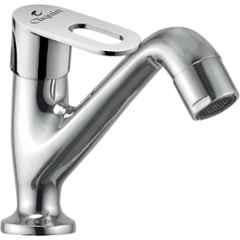 Cliquin Desire Venna Cut Brass Chrome Silver Deck Mounted Pillar Cock Faucet