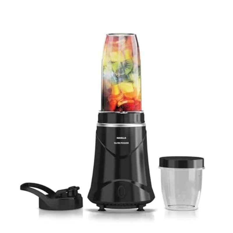 Havells Nutri Power 350W Plastic Black Hand Blender with 2 Jars