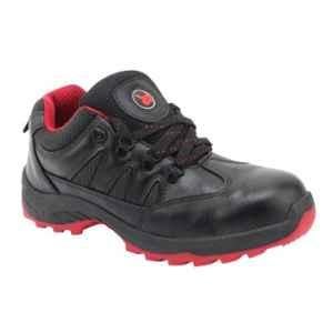 Hillson Swag 1903 Synthetic Leather Low Ankle Metal Toe Black Work Safety Shoes, Size: 8
