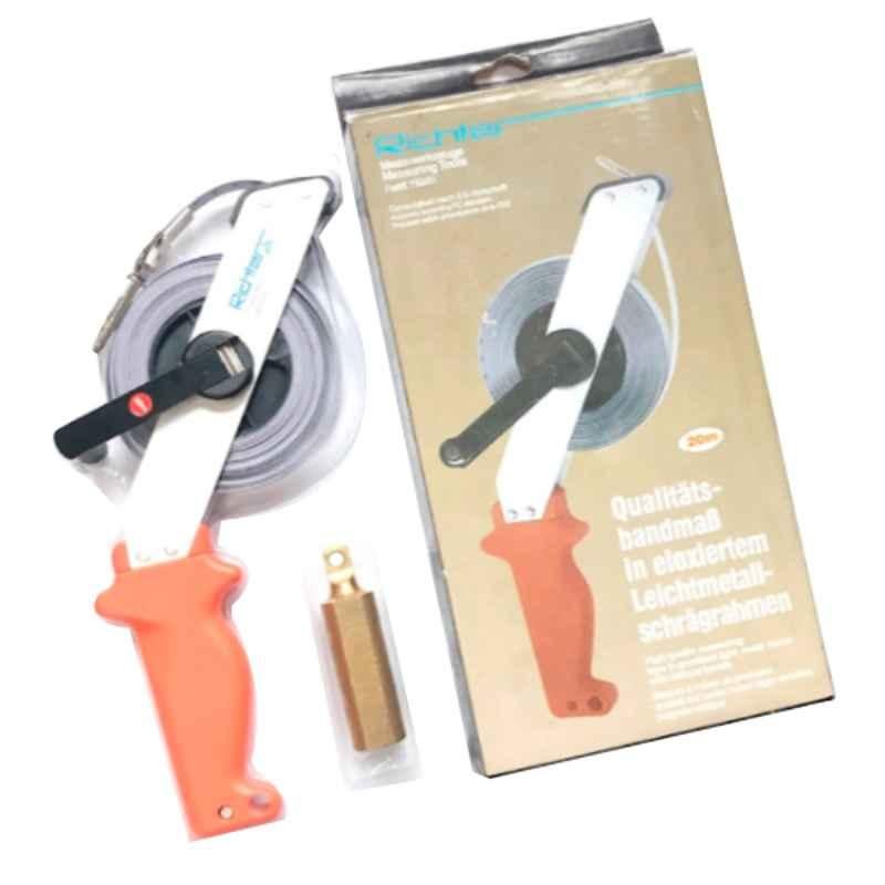Richter Steel White Oil Measuring Tape, Length: 30 m