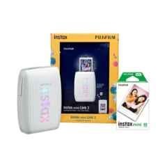 Fujifilm Instax Mini Link 3 5ppm Clay White Smartphone Instant Photo Printer with 10 Pcs Instant Sheets