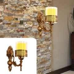 Gigawatts Warm White Antique Wall Lamp Vintage Designer Sconce Light for Indoor, Outdoor, Living Room, Bedroom & Balcony Decoration (Pack of 2)