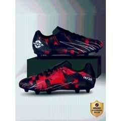 Nivia INFRA 2.0 Black & Red Football Shoes for Men, Size: 6