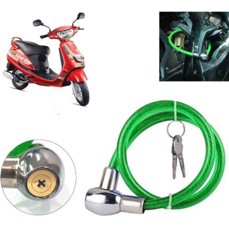 Auto Pearl PVC & Plastic Green Heavy Duty Cable Lock for Duro DZ, 424