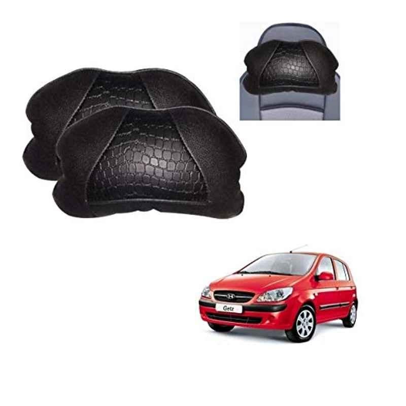Kozdiko 2 Pcs Black Neck Rest Cushion Pillow Set for Hyundai Getz