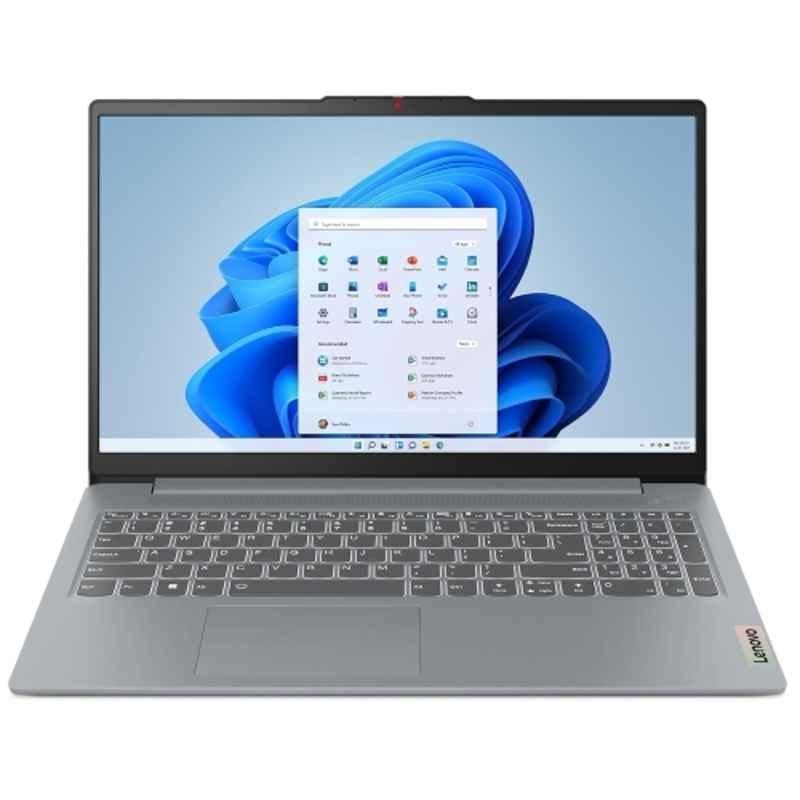 Lenovo IdeaPad Slim 3 Arctic Grey Gaming Laptop with Ryzen 5 7520U/16GB RAM/512GB SSD/AMD Radeon 610M Graphics/Windows 11 Home/Office 2024/15.6 inch FHD Display, 82XQ01RYIN