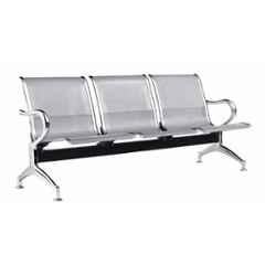 Yes Kay Three Seater Chrome Finish Waiting Chair