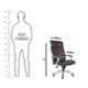 Caddy PU Leatherette Brown Adjustable Office Chair with Back Support, DM 113