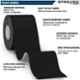 Strauss 7x7x5cm Black Kinesiology Sports Tape, ST-2237
