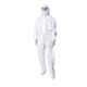 Smart Care Non Woven Laminated Fabric White Dongri Pattern PPE Kit, PPE04