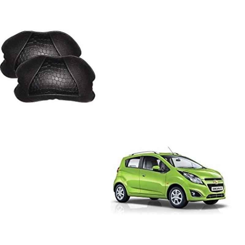 Kozdiko 2 Pcs Memory Foam Black Neck Rest Cushion Pillow Set for Chevrolet Beat