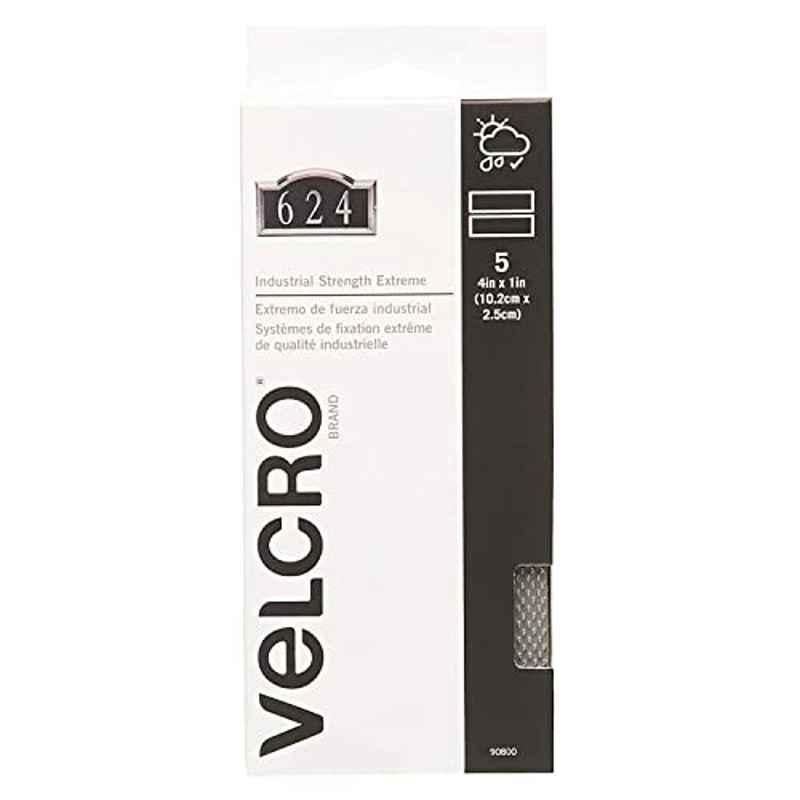Velcro 90800 1x4 inch Velcro Titanium Extreme Strip Fastener (Pack of 5)