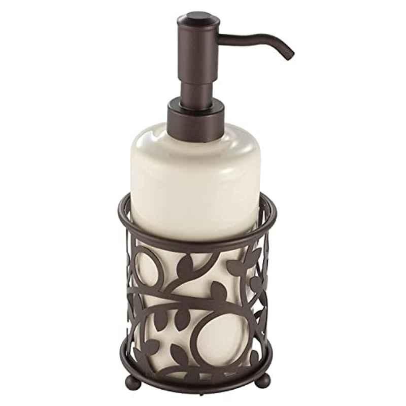 Inter Design Vine Ceramic Vanilla & Bronze Soap Pump, 111447