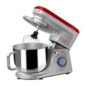 Inalsa Esperto 1400W 6L Stainless Steel Bowl Silver & Red Professional Stand Mixer