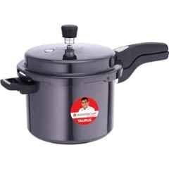 Wonderchef Taurus 5 Litre Hard Anodized Aluminium Black Outer Lid Pressure Cooker with 5 Years Warranty, 63154823