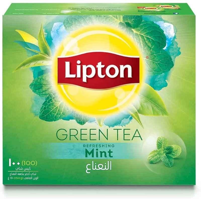 Lipton 100Pcs 1.5g Mint Green Tea Box