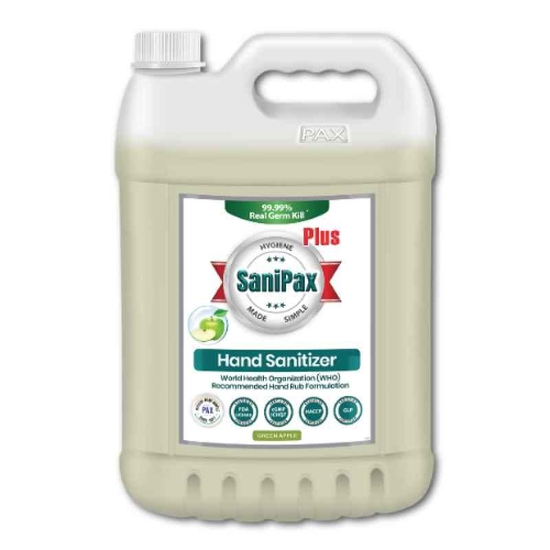 SaniPax Plus 5L Green Apple 75% Iso Propyl Alcohol Based Hand Sanitizer