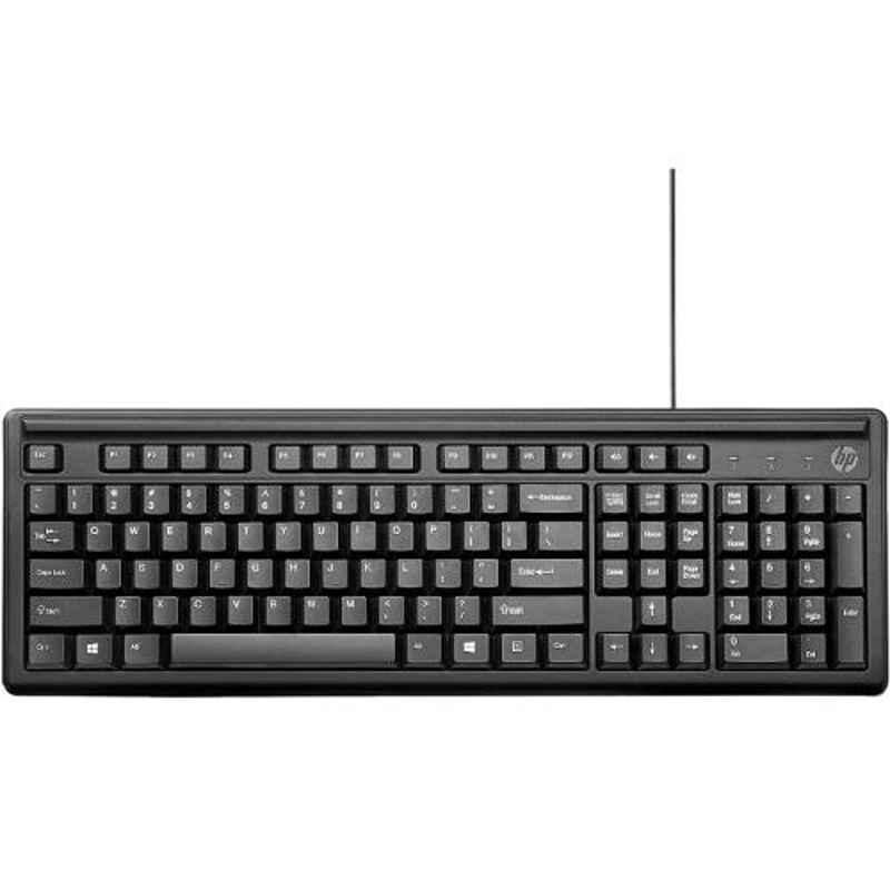 HP K100 Wired USB Black Keyboard, 2UN30AA