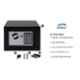 Gobbler GS170D Dark Grey Digital Electronic Safe Locker Box for Home and Office for Jewellery Money Valuables