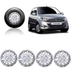Buy Auto Pearl 4 Pcs 13 inch ABS Silver Full Caps Wheel Cover Set for Hyundai i10 Online At Price 1094