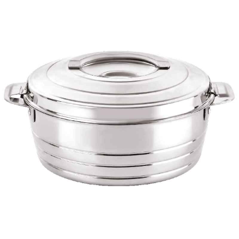 Cello Fortuna 2000ml Stainless Steel Silver Casserole, 401CTES0038