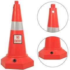 Buy Ladwa 770mm Plastic Red 5kg Heavy Base Road Traffic Safety Cone ...