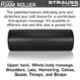 Strauss 45cm Rubber & EVA Black High Density Yoga Foam Roller, ST-2217
